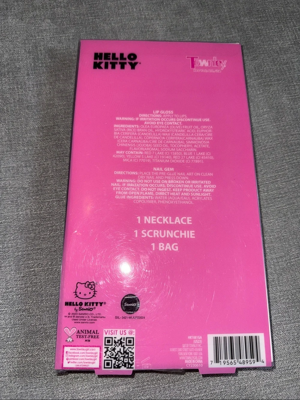 Hello Kitty Pink 5 Piece Glam Set